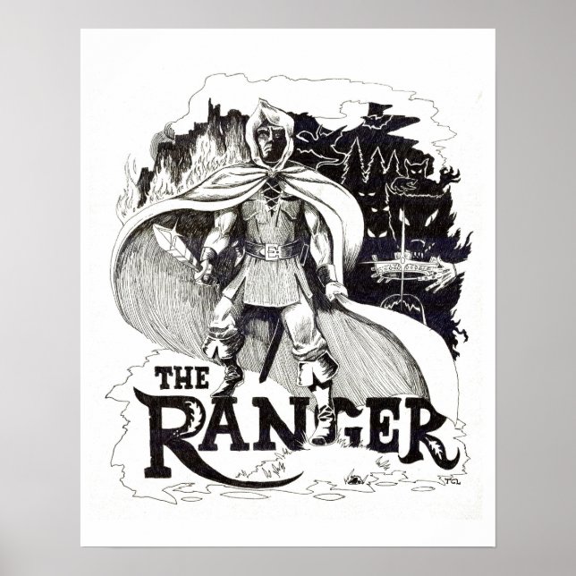 Poster "Le Ranger" - Illustration de Tracy Lesch (Devant)