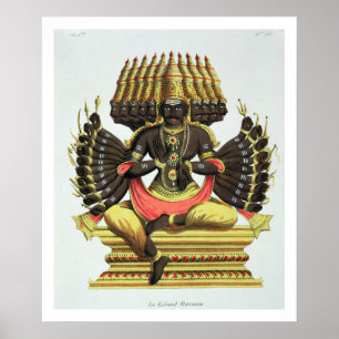 Poster Le Ravana géant (litho coloré)