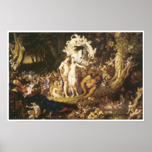 Poster Le Reconciliatin d'Oberon et de Titania, 1847
