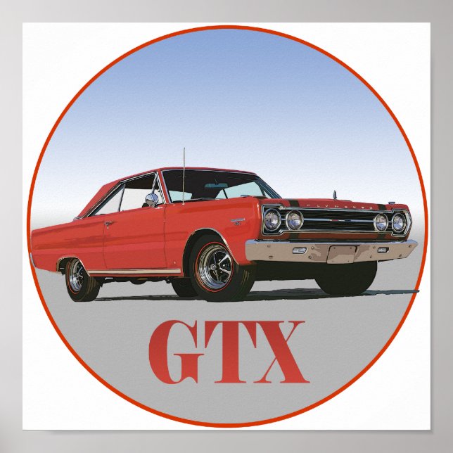 POSTER LE RED GTX DE 1967 (Devant)