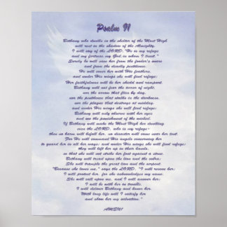 Poster Le refuge de Béthanie Psaume 91 NIV