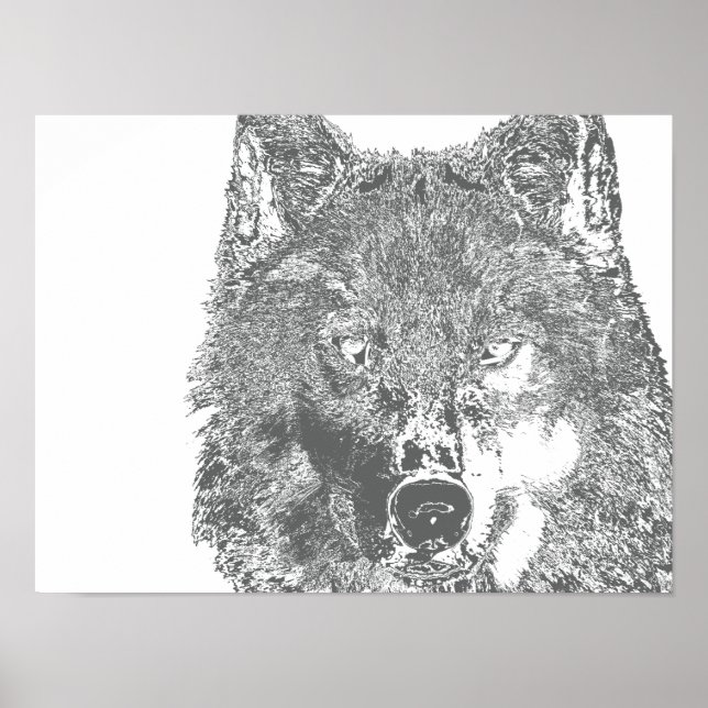 Poster Le regard du loup (Devant)
