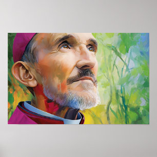 Poster Le regard ininterrompu de Saint Robert Bellarmine