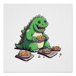 Poster Le régime des dinosaures demain