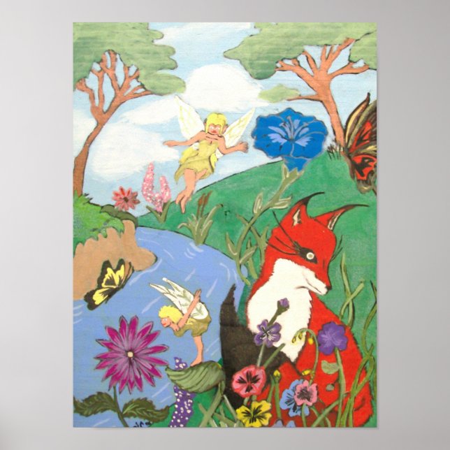 Poster Le renard et l'affiche de la fée (Devant)