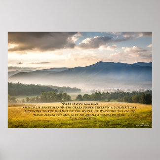 Poster Le repos n'est pas la paresse