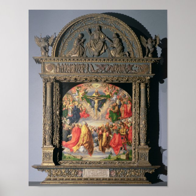 Poster Le Retable Landauer, Toussaint, 1511 (Devant)