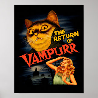 Poster Le retour de Vampurr |Chat adorable