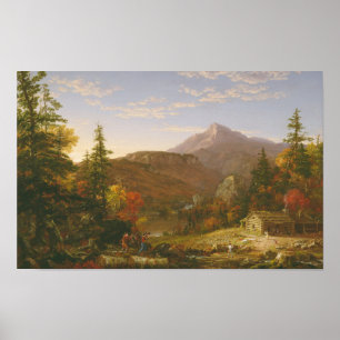 Poster Le retour du chasseur (1845) — Thomas Cole