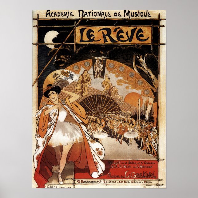Poster Le Reve Ballet Performance Opéra (Devant)