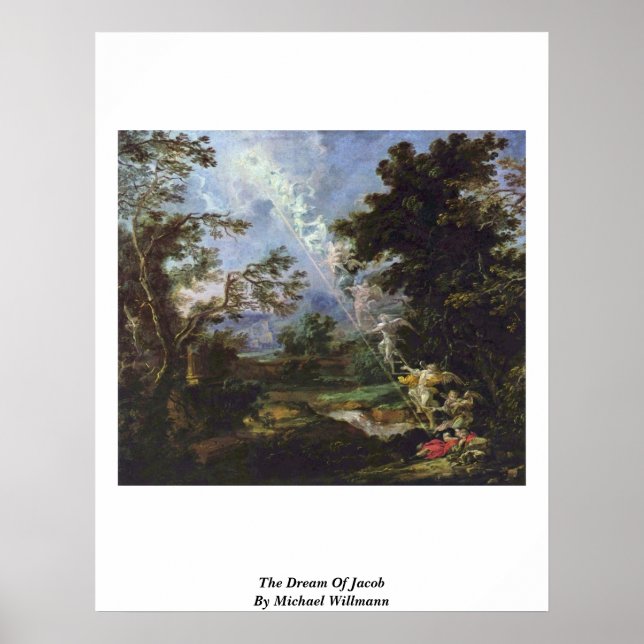 Poster Le Rêve De Jacob Par Michael Willmann (Devant)