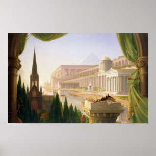 Poster Le rêve de l’architecte (1840) — Thomas Cole