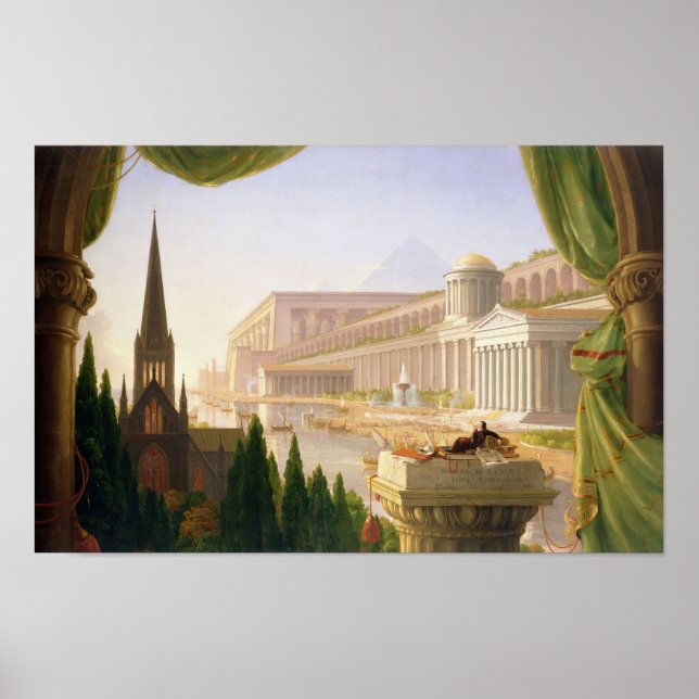 Poster Le rêve de l'architecte Thomas Cole (Devant)