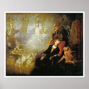 Poster Le rêve de l'artiste par John Anster Fitzgerald