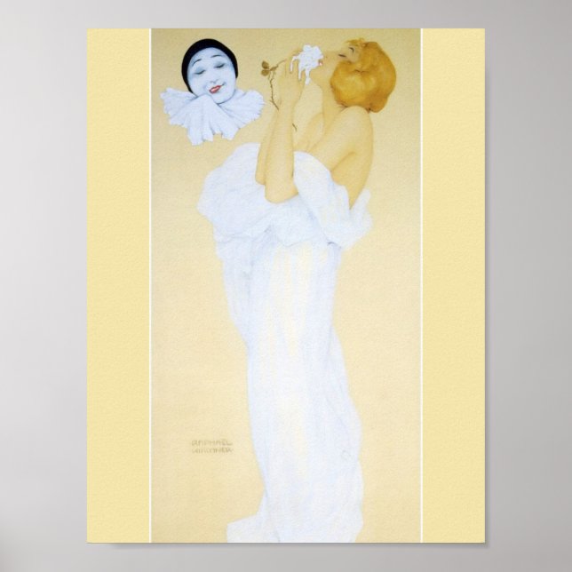 Poster Le rêve de Pierrot par Raphael Kirchner (Devant)