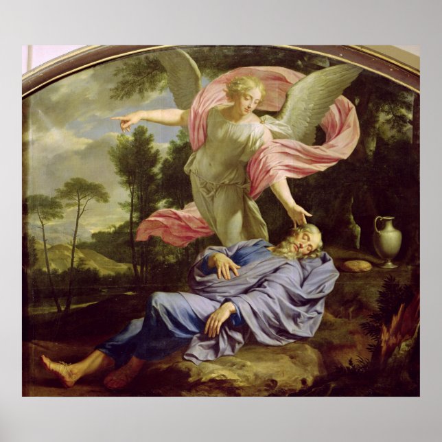 Poster Le rêve d'Élie, 1650-55 (Devant)