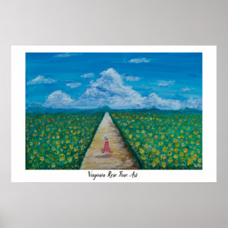 Poster Le rêve des tournesols