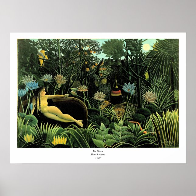 Poster Le rêve d'Henri Rousseau (1910) (Devant)
