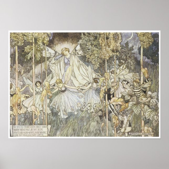 Poster Le rêve d'une nuit d'été, 1907 (Devant)
