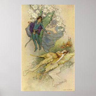 Poster Le rêve d'une nuit d'été by Warwick Goble