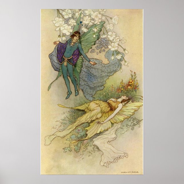 Poster Le rêve d'une nuit d'été by Warwick Goble (Devant)