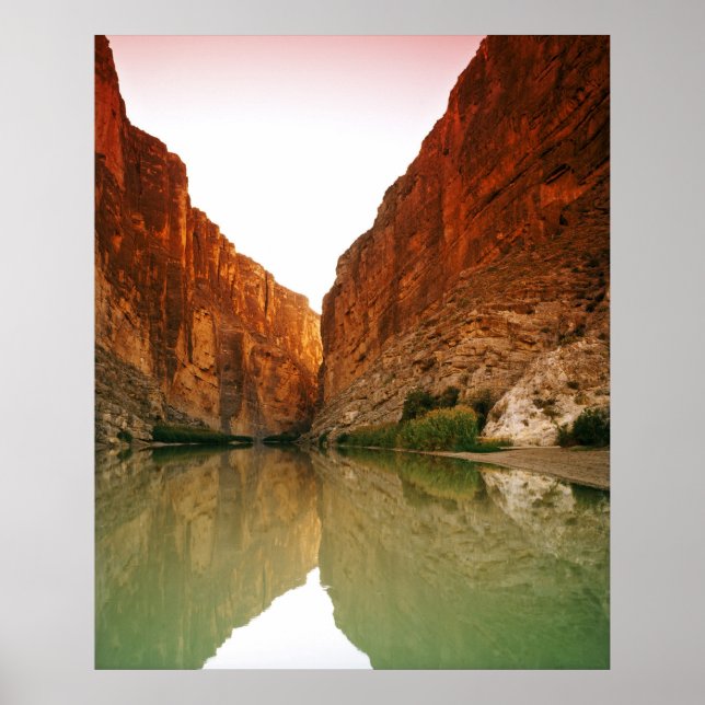 Poster Le Rio Grande, Big Bend NP, Texas (Devant)