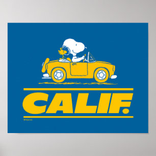 Poster Le road trip de Snoopy et Woodstock en Californie