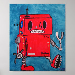 Poster … Le robot T100 le plus frais dans le galxy