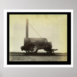 Poster Le "Rocket" conçu par George Stephenson (1781-1