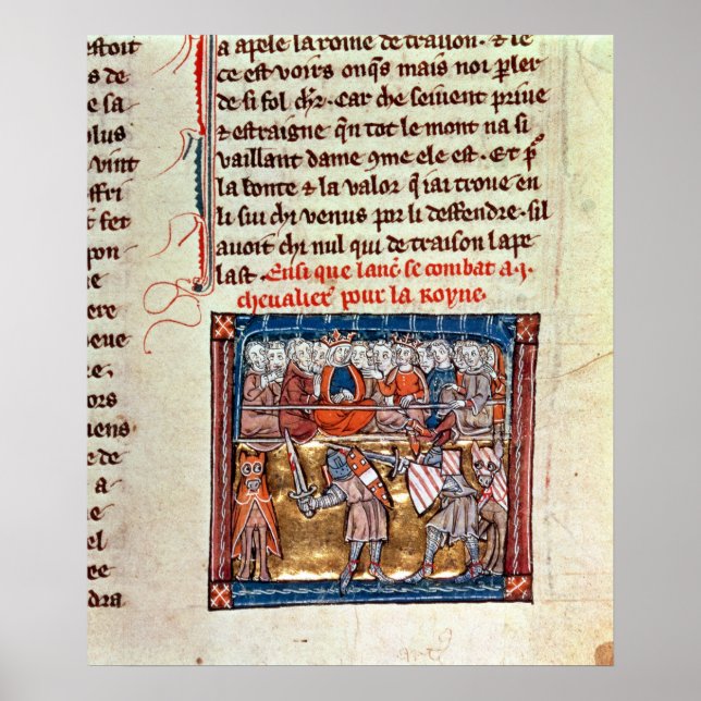 Poster Le roi Arthur et Guinevere regardent un (Devant)