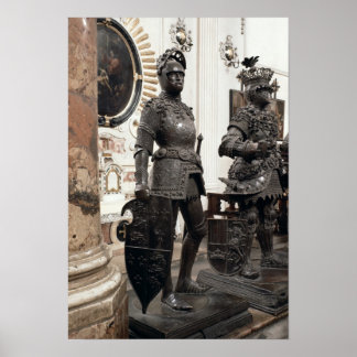 Poster Le roi Arthur, statue du tombeau de Maximilian