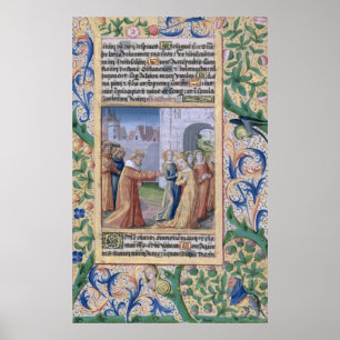 Poster Le roi David couvrait Bathsheba