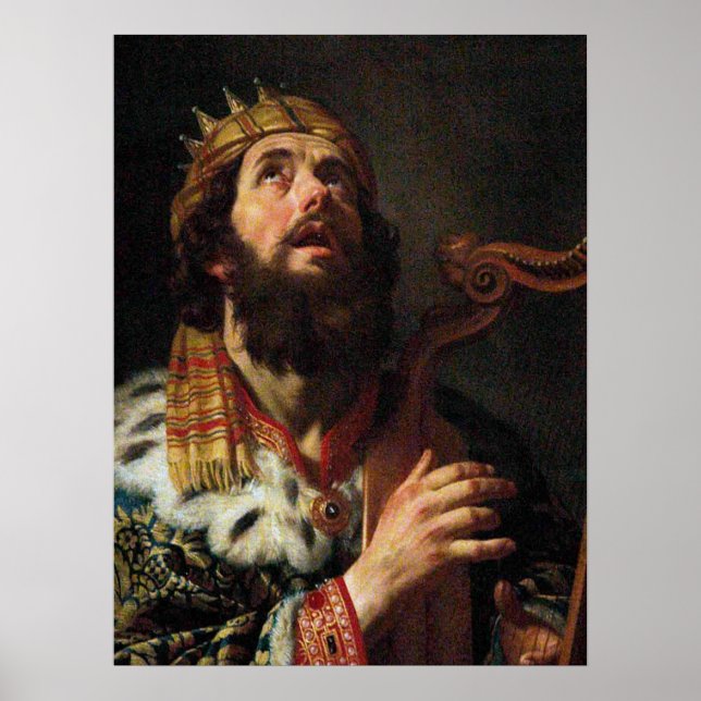 Poster 'Le roi David joue de la harpe' (Devant)