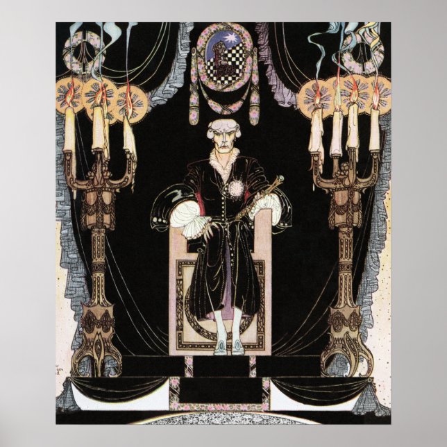 Poster Le roi de fer par Kay Nielsen (Devant)