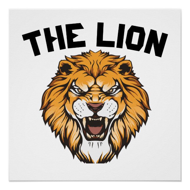 Poster "Le roi des lions" (Devant)