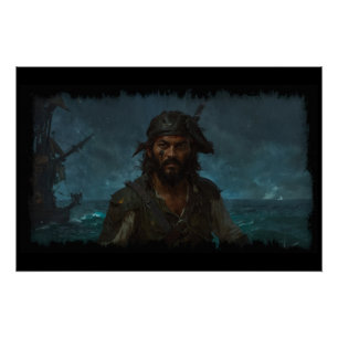 Poster Le roi des pirates des Caraïbes
