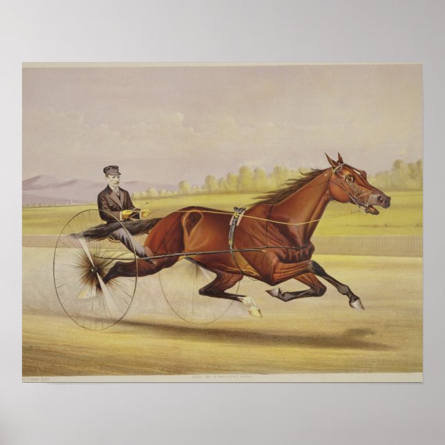 Poster Le Roi du Turf, 'St. Julien', conduit par Orri (Devant)