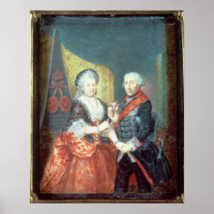 Poster Le Roi Frederick II et son épouse