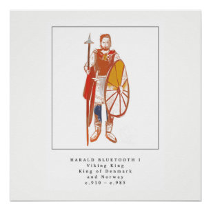 Poster Le Roi Harald Bluetooth de Viking