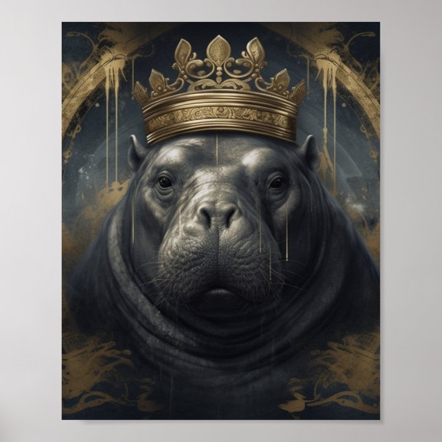 Poster Le roi hippo (Devant)