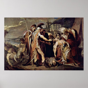 Poster Le Roi Lear pleure Cordelia Par Barry James