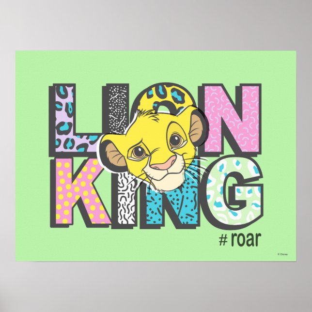 Poster Le Roi Lion | Simba #Roar (Devant)