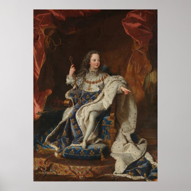 Poster Le roi Louis XV enfant par Riqaud (Devant)
