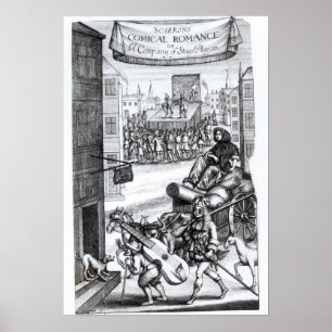 Poster Le Romance comique par Paul Scarron