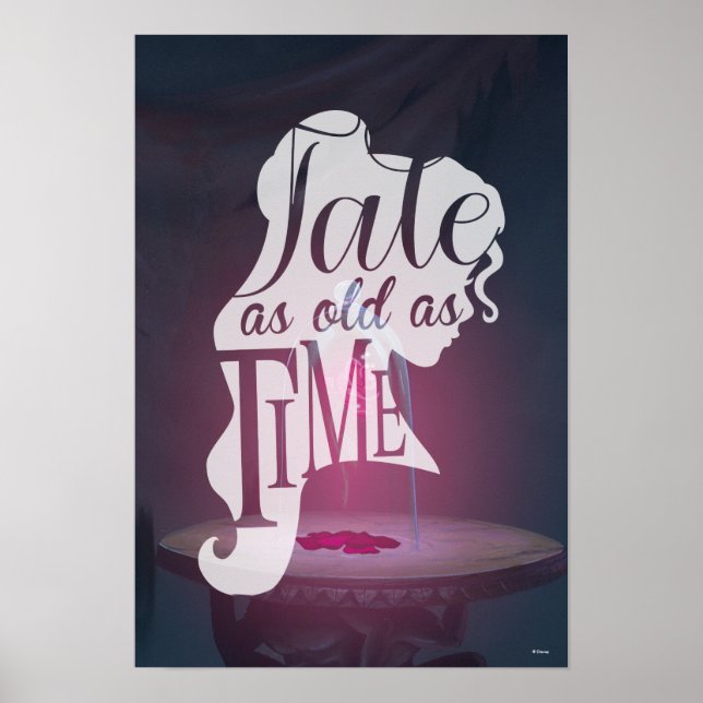 Poster Le Rose enchanté | Tale As Old As Time (Devant)