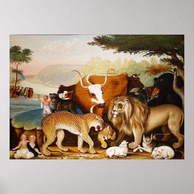 Poster Le Royaume pacifique par Edward Hicks (Devant)