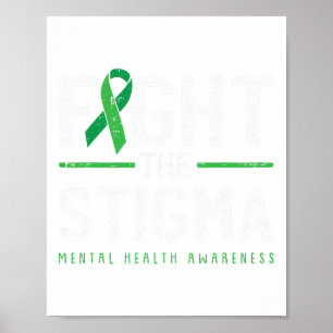 Poster Le Ruban Vert de la Sensibilisation à la Santé Men