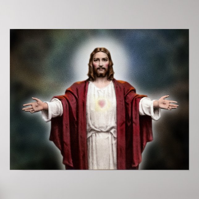 Poster Le Sacré Coeur de Jésus (Devant)