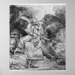 Poster Le sacrifice d'Abraham, 1645