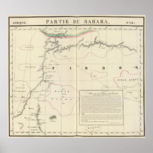 Poster Le Sahara, Afrique 16
